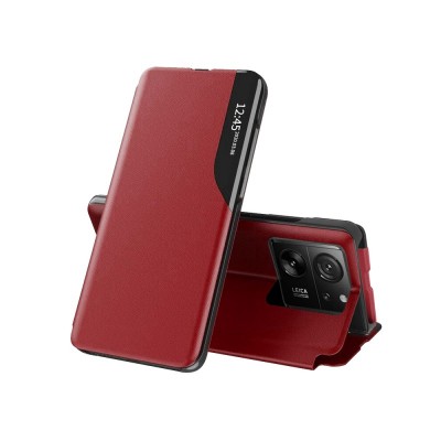 Husa Xiaomi 13T / 13T Pro, Tip Carte Eco Book, Rosu